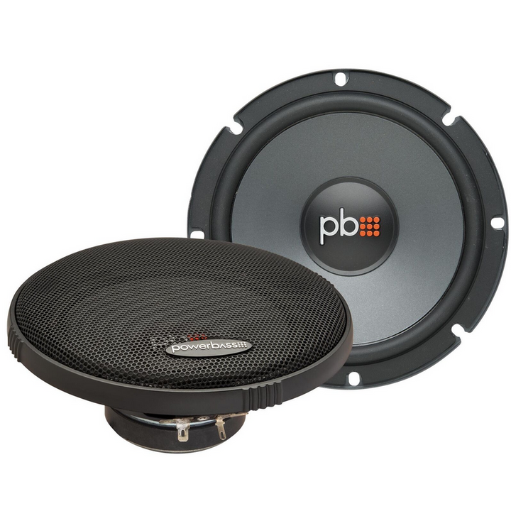 PowerBass OE-6C OEM 6.5" Replacement Component Set with 1" Silk Dome Tweeters - 75 Watts Rms 2-ohm