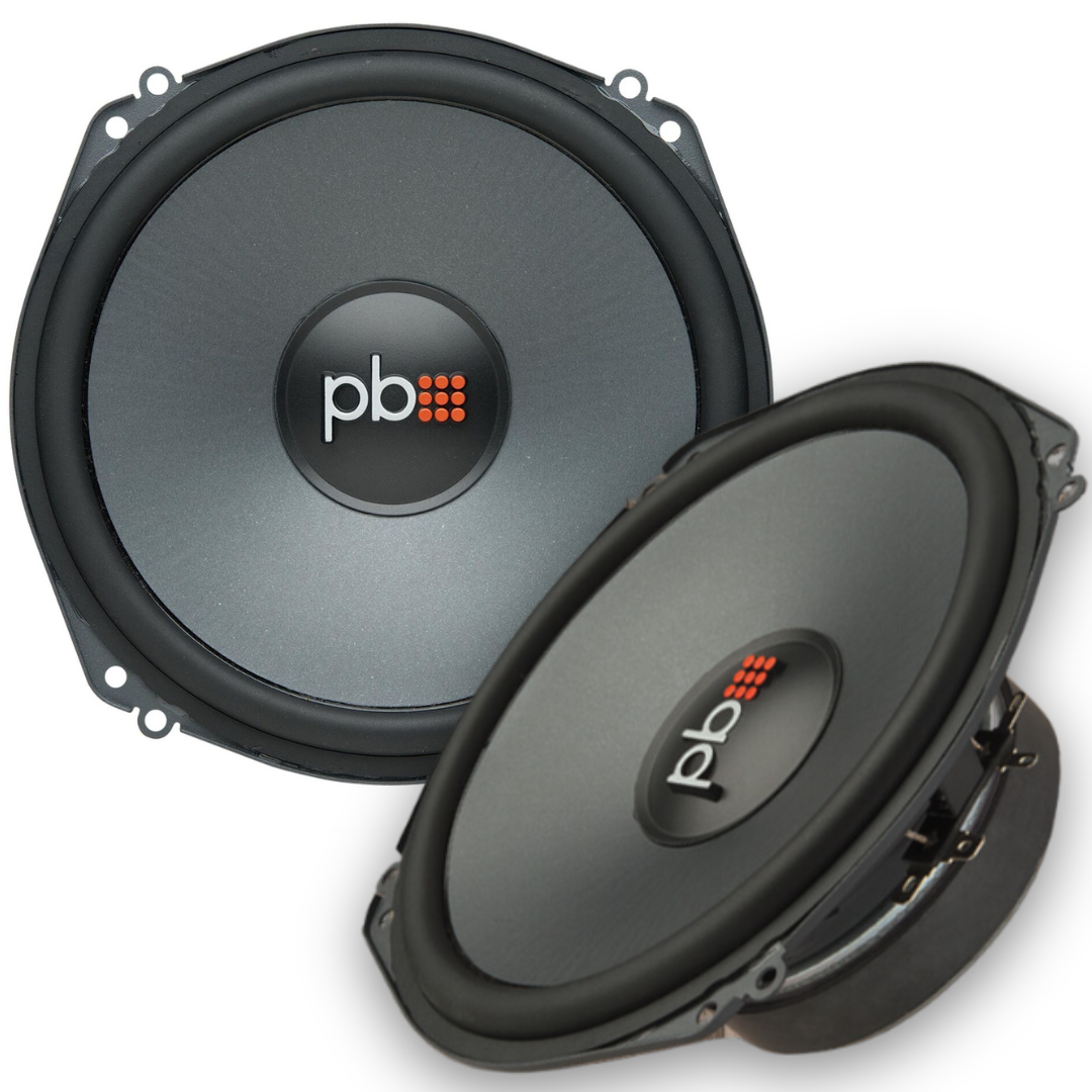 PowerBass OE-700 OEM 7" Direct Replacement Mid-Range Speakers - Fits Premium Factory 2-ohm Sound Systems