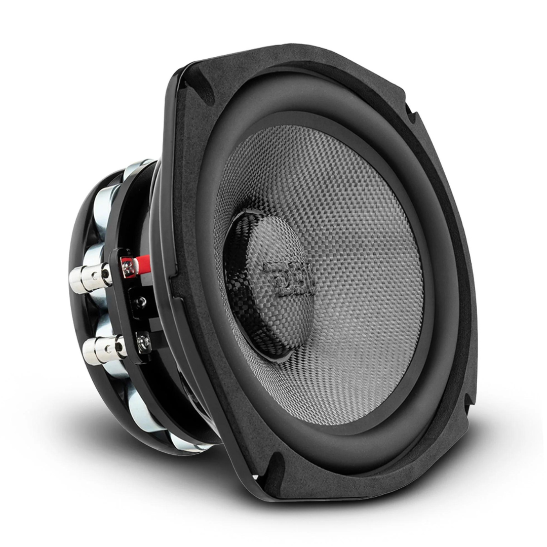 DS18 PRO-CF69.4NR Altavoz de medios graves de neodimio de 6x9" con cono de fibra de carbono y bobina móvil de 2" - 300 vatios Rms 4 ohmios