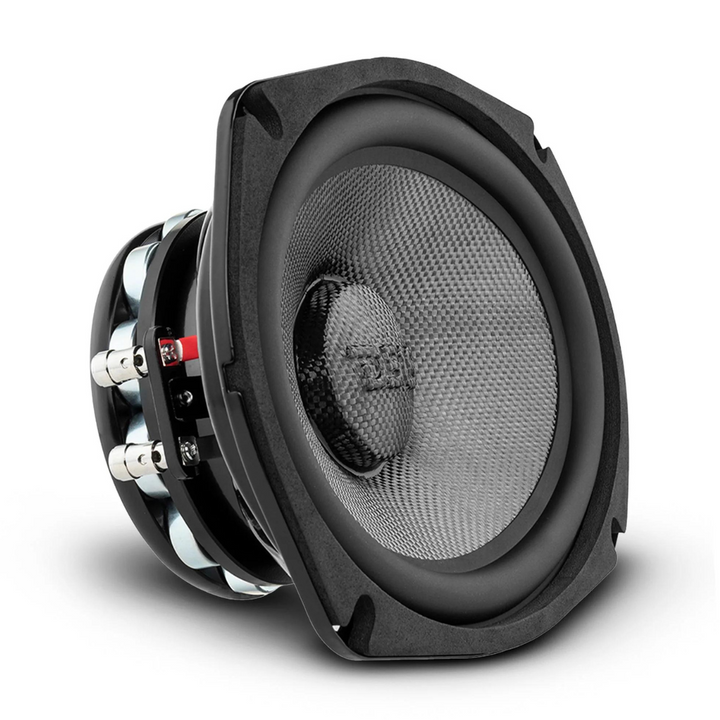 DS18 PRO-CF69.4NR Altavoz de medios graves de neodimio de 6x9" con cono de fibra de carbono y bobina móvil de 2" - 300 vatios Rms 4 ohmios