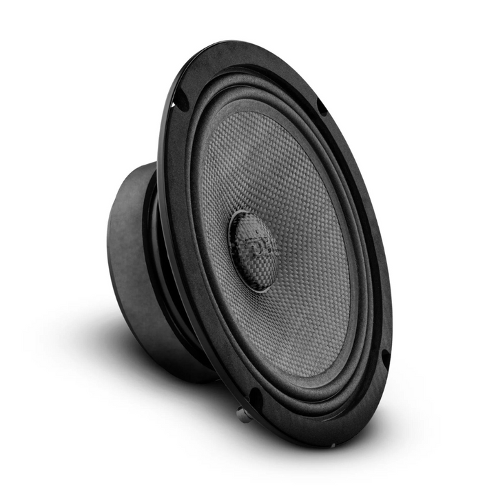 DS18 PRO-CF8.4SL Altavoz de medios graves de montaje superficial de 8" con cono de fibra de carbono y bobina móvil de 1,5" - 275 vatios Rms 4 ohmios