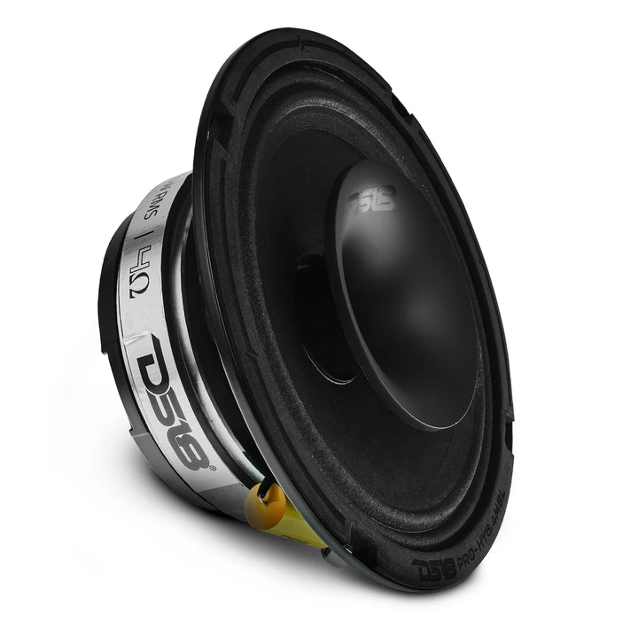 DS18 PRO-HY6.4MSL Altavoz de 2 vías de montaje superficial de 6,5" con bobina móvil de 1,5" y controlador de compresión incorporado - 150 vatios Rms 4 ohmios