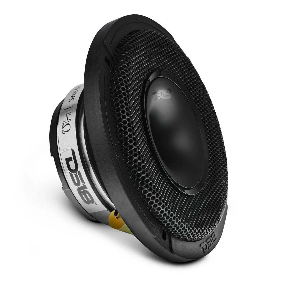 DS18 PRO-HY6.4MSL Altavoz de 2 vías de montaje superficial de 6,5" con bobina móvil de 1,5" y controlador de compresión incorporado - 150 vatios Rms 4 ohmios