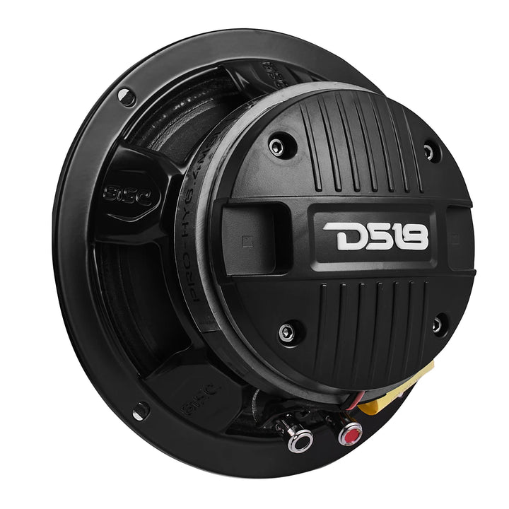 DS18 PRO-HY6.4MSL Altavoz de 2 vías de montaje superficial de 6,5" con bobina móvil de 1,5" y controlador de compresión incorporado - 150 vatios Rms 4 ohmios