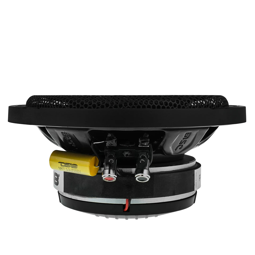 DS18 PRO-HY6.4MSL Altavoz de 2 vías de montaje superficial de 6,5" con bobina móvil de 1,5" y controlador de compresión incorporado - 150 vatios Rms 4 ohmios