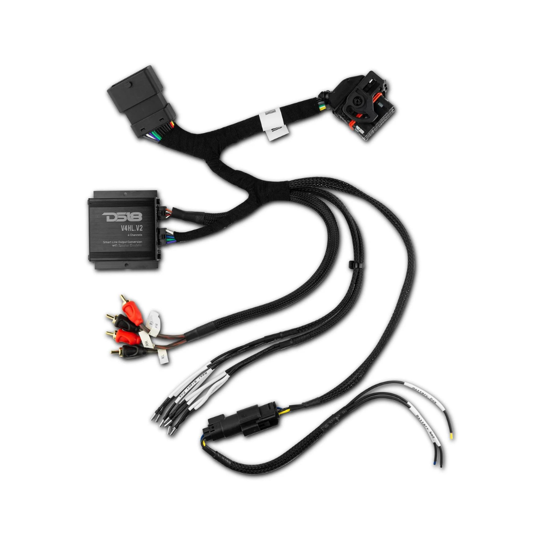 2014-Up Harley Davidson Street Glide or Road Glide Rear Upgrade Package - PRO-HY69.4B Speakers, ION700.2D 2ch Amplifier, Amp Kit and Wire Harness