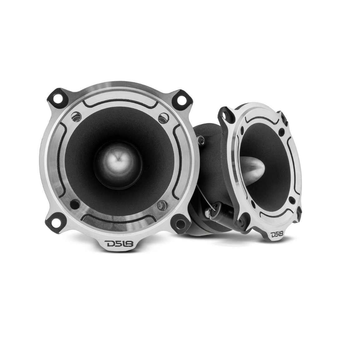 DS18 PRO-TW220 Súper tweeters tipo bala de compresión de 3,2" con bobina móvil de titanio de 1" - 120 vatios Rms 4 ohmios