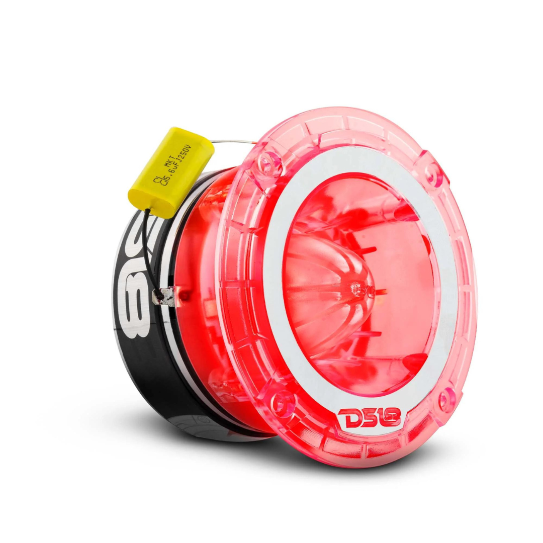 DS18 PRO-TW4L Súper tweeter tipo bala de compresión de 4,5" con bobina móvil de titanio de 1,75" y LED RGB - 280 vatios Rms 4 ohmios