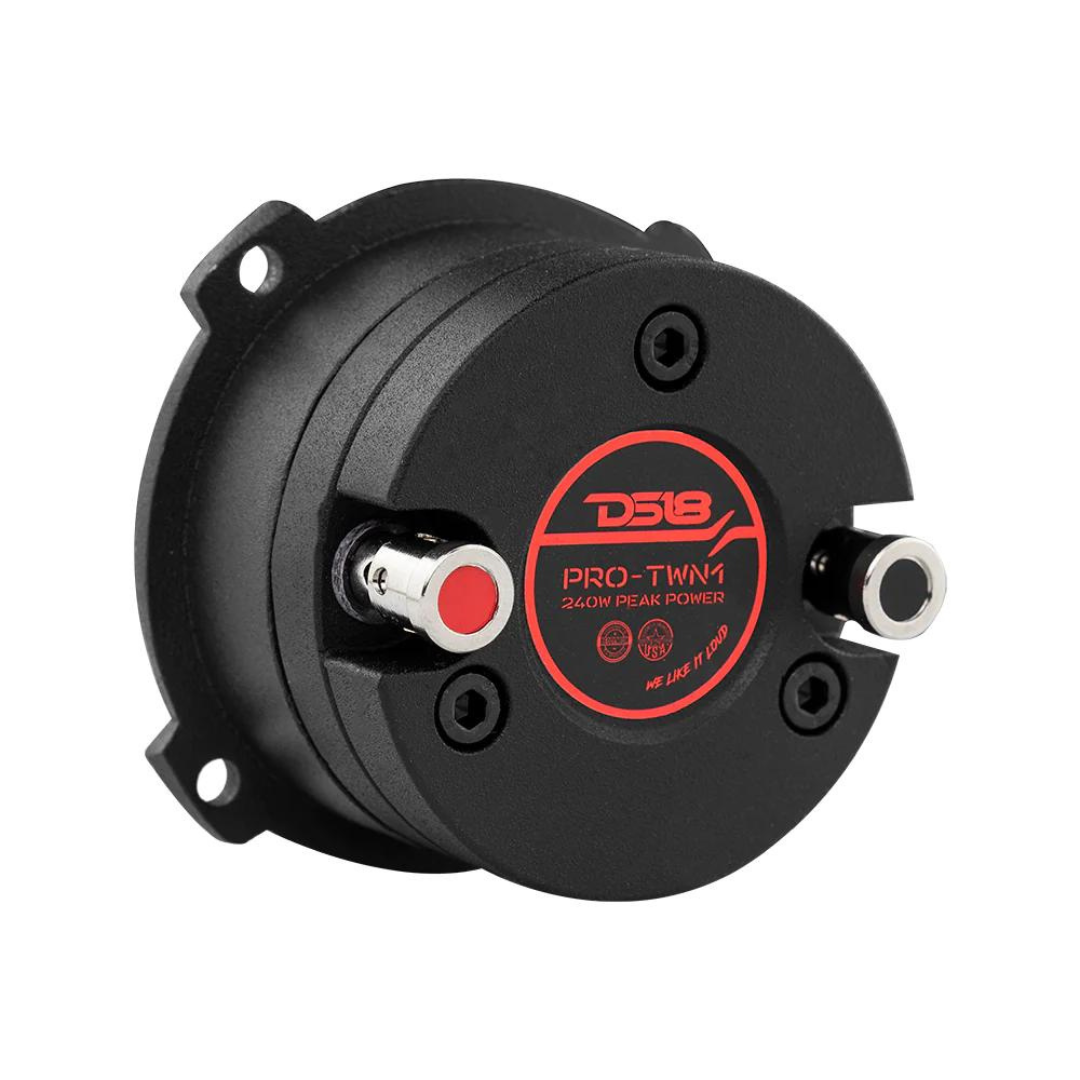 DS18 PRO-TWN1 Súper tweeter tipo bala de compresión de neodimio de 3" con bobina móvil de titanio de 1" - 120 vatios Rms 4 ohmios