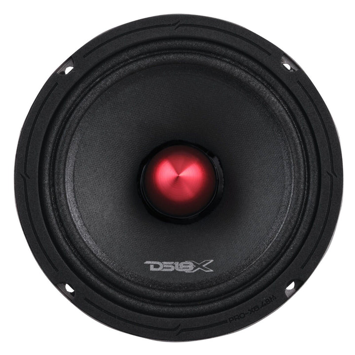 DS18 PRO-X6.4BM Altavoz de rango medio de 6,5" con bala de aluminio rojo y bobina móvil de 1,5" - 250 vatios Rms 4 ohmios