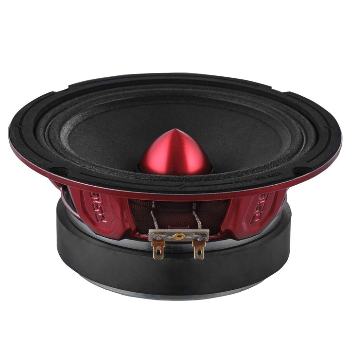 DS18 PRO-X6.4BM Altavoz de rango medio de 6,5" con bala de aluminio rojo y bobina móvil de 1,5" - 250 vatios Rms 4 ohmios