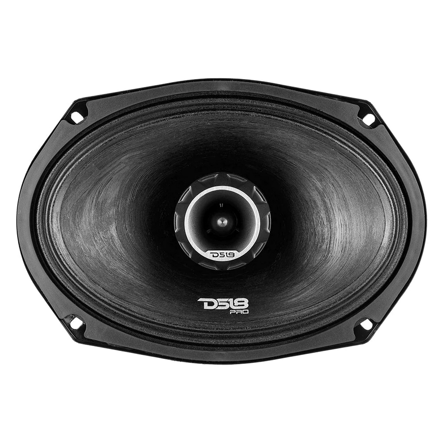 DS18 PRO-ZT69 Altavoz coaxial de 2 vías de 6x9" con tweeter tipo bala incorporado y bobina móvil de 1,5" - 275 vatios Rms 4 ohmios