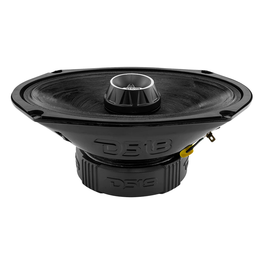 DS18 PRO-ZT69 Altavoz coaxial de 2 vías de 6x9" con tweeter tipo bala incorporado y bobina móvil de 1,5" - 275 vatios Rms 4 ohmios