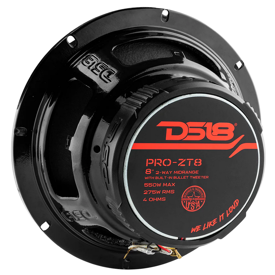 2018-up Jeep Wrangler JL, JLU, JT & Gladiator - DS18 Loaded Pro-Audio Sound Bar with 4x 8" and 4x 4" Tweeters - Includes Speakers, Amplifier, Amp Kit, Wiring Harness & LED Controller