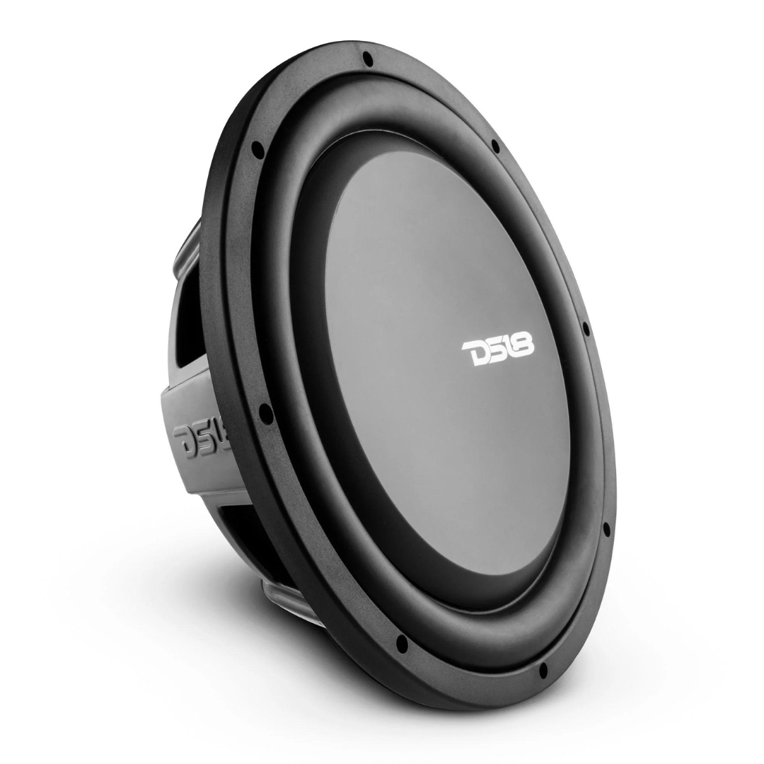 DS18 PSW12.2D 12" Shallow Mount Subwoofer with Water Resistant Cone and 3" Voice Coil - 600 Watts Rms 2-ohm DVC