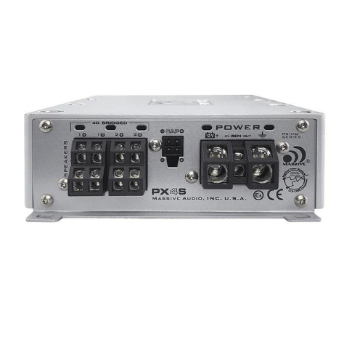 Massive Audio PX4S 4-Channel Class D Full-Range Amplifier - 4 x 150 Watts Rms @ 4-ohm