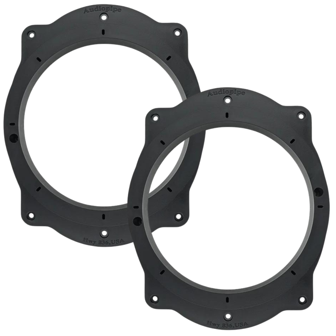 Audiopipe RING-PVC-A69-8 Adaptadores de anillo de altavoz de alta resistencia de 6x9" a 8" con accesorios de montaje