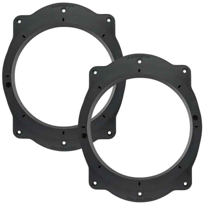 Audiopipe RING-PVC-A69-8 Adaptadores de anillo de altavoz de alta resistencia de 6x9" a 8" con accesorios de montaje