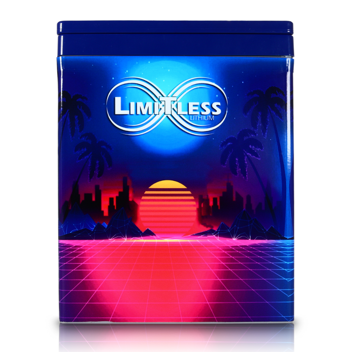 Limitless RP24-56AH Retro Pro 56 Underhood Lithium Car Audio Battery with Maintainer - 9,000 - 13,000 Watts Rms | 56Ah
