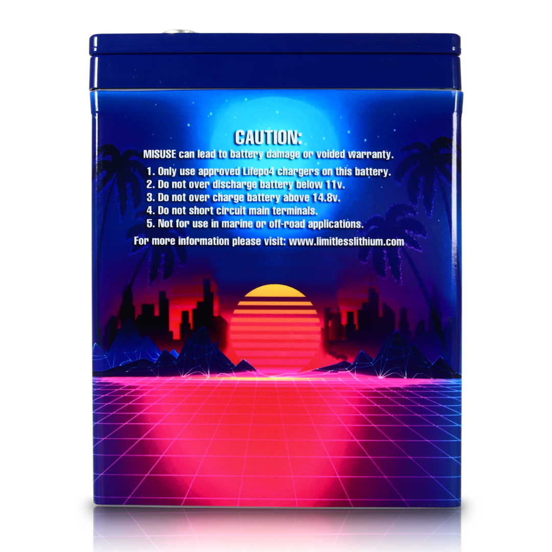 Batería de audio para automóvil de litio para debajo del capó Limitless RP24-56AH Retro Pro 56 - 9000 - 13000 vatios Rms | 56Ah