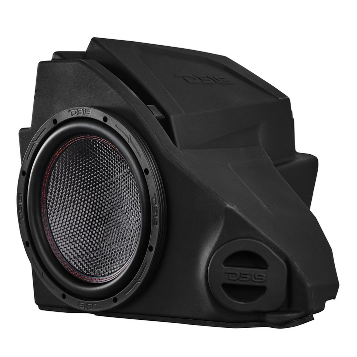 2014-2022 Polaris RZR Glove Box 10" Subwoofer Enclosure with Carbon Fiber Subwoofer - 600 Watts Rms 2-ohm