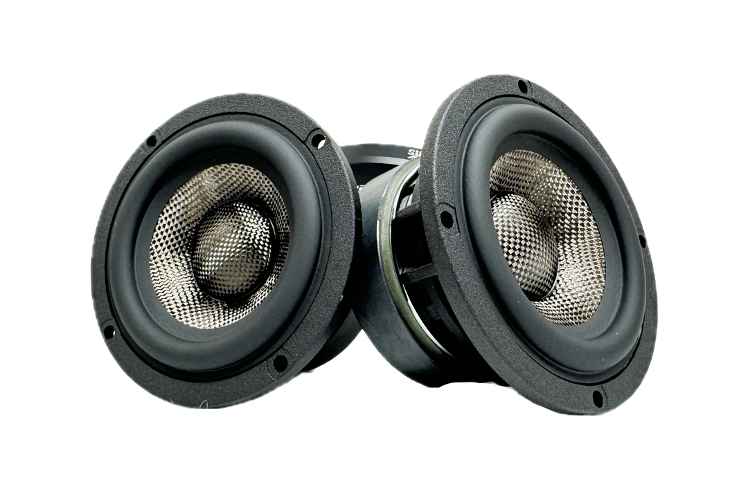 Sundown Audio SA-3M 3" High Fidelity Full-Range Speakers with Carbon Fiber Cone and Dust Cap - 150 Watts Rms 4-ohm