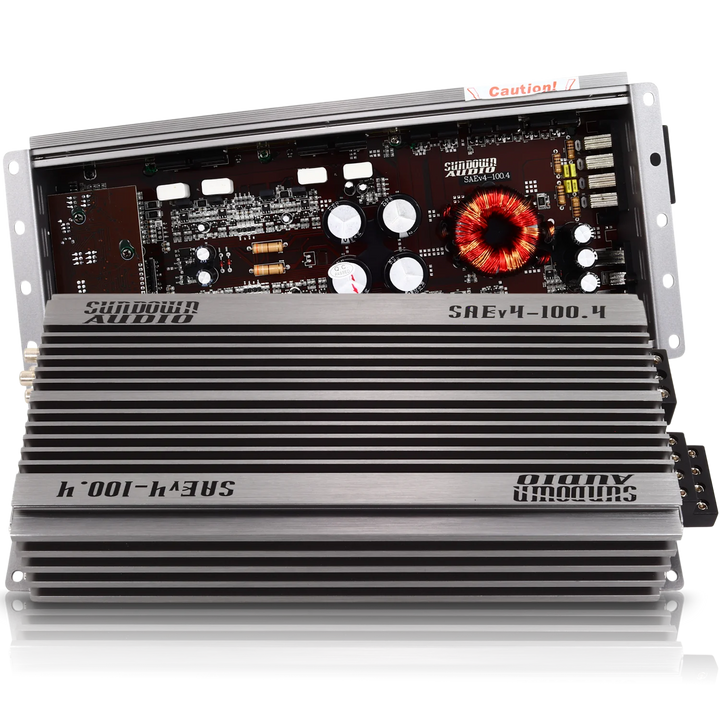 Sundown Audio SAEv.4-100.4 4-Channel Class A/B Amplifier - 4 x 100 Watts Rms @ 4-ohm