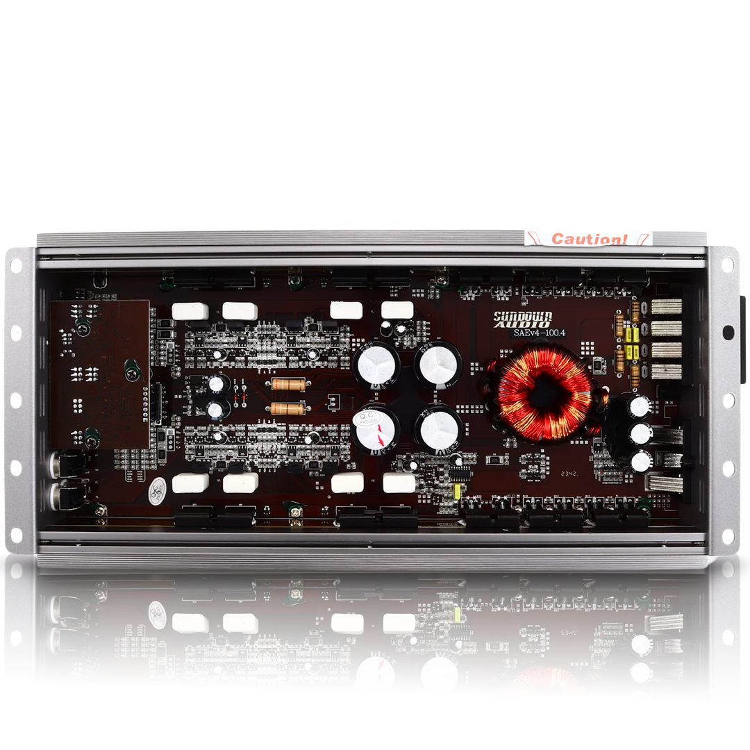 Sundown Audio SAEv.4-100.4 4-Channel Class A/B Amplifier - 4 x 100 Watts Rms @ 4-ohm