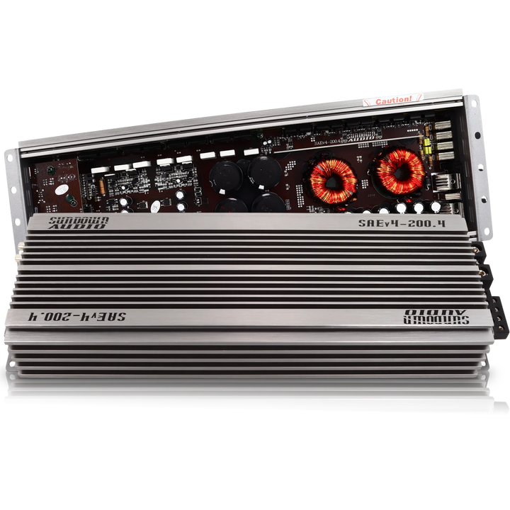 Sundown Audio SAEv.4-200.4 4-Channel Class A/B Amplifier - 4 x 200 Watts Rms @ 4-ohm