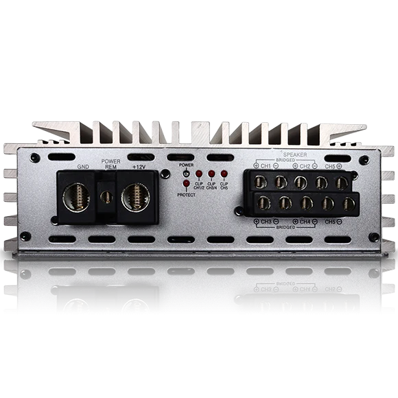 Sundown Audio SALT-1700.5 5-Channel Digital Amplifier - 4 x 125 Watts Rms @ 4-ohm + 1300 Watts Rms @ 1-ohm