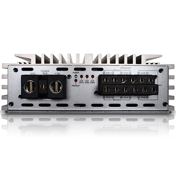 Sundown Audio SALT-2000.6 6-Channel Digital Amplifier - 2 x 200w  Rms + 2 x 250w Rms @ 2-ohm + 2 x 550w Rms @ 1-ohm