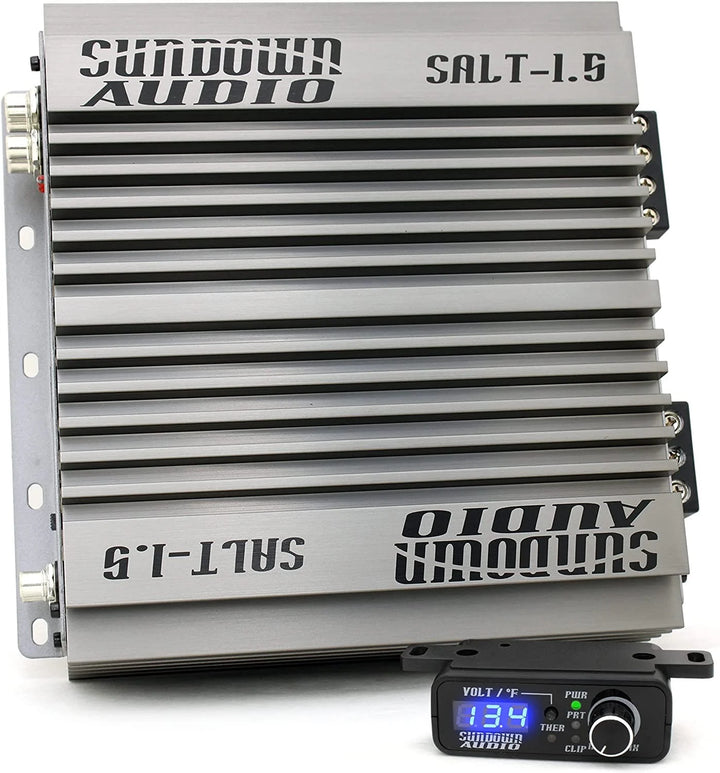 Sundown Audio SALT-1.5 Monoblock Class D Digital Amplifier - 1 x 1500 Watt Rms @ 1-ohm