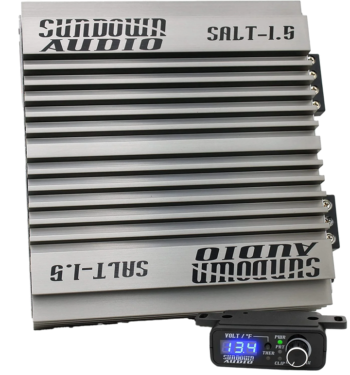 Sundown Audio SALT-1.5 Monoblock Class D Digital Amplifier - 1 x 1500 Watt Rms @ 1-ohm