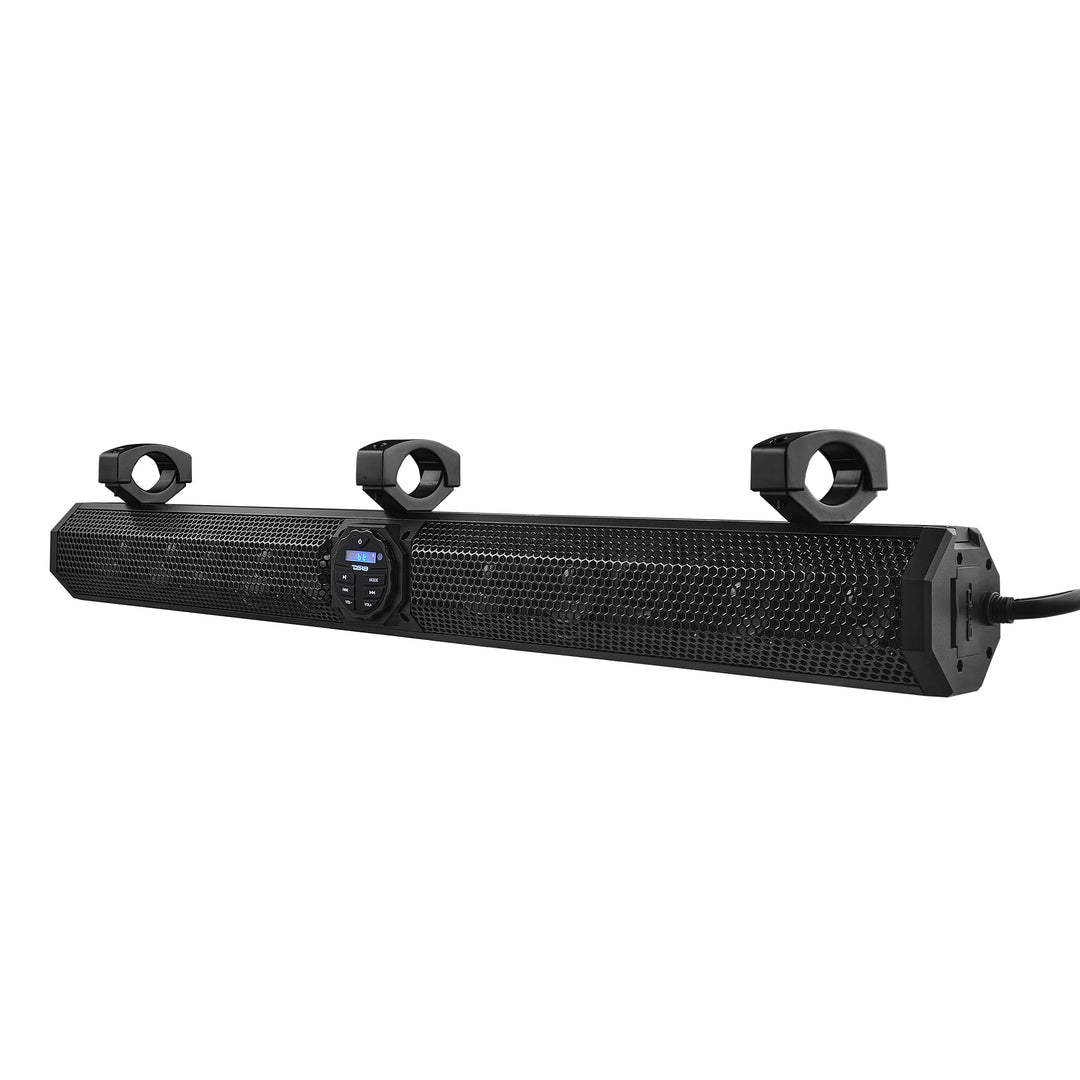 DS18 37" Marine Sound Bar with Built-in Amplifier and Bluetooth Connectivity - 200 Watts Rms 10 Speaker System