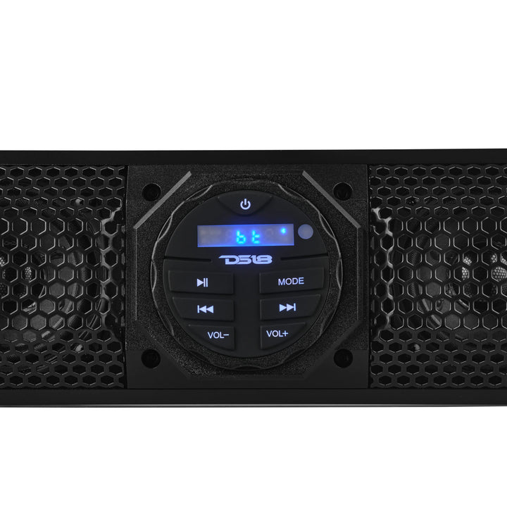 DS18 37" Marine Sound Bar with Built-in Amplifier and Bluetooth Connectivity - 200 Watts Rms 10 Speaker System