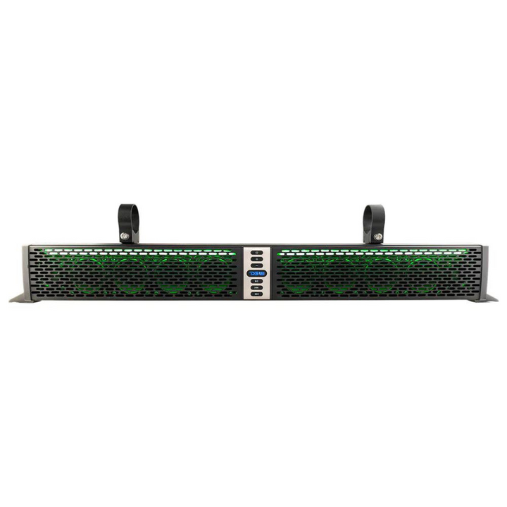 DS18 SBAR35BT 35" Amplified Marine Sound Bar with Built-in Bluetooth and RGB LED Lights - 200 Watts Rms 10 Speaker System
