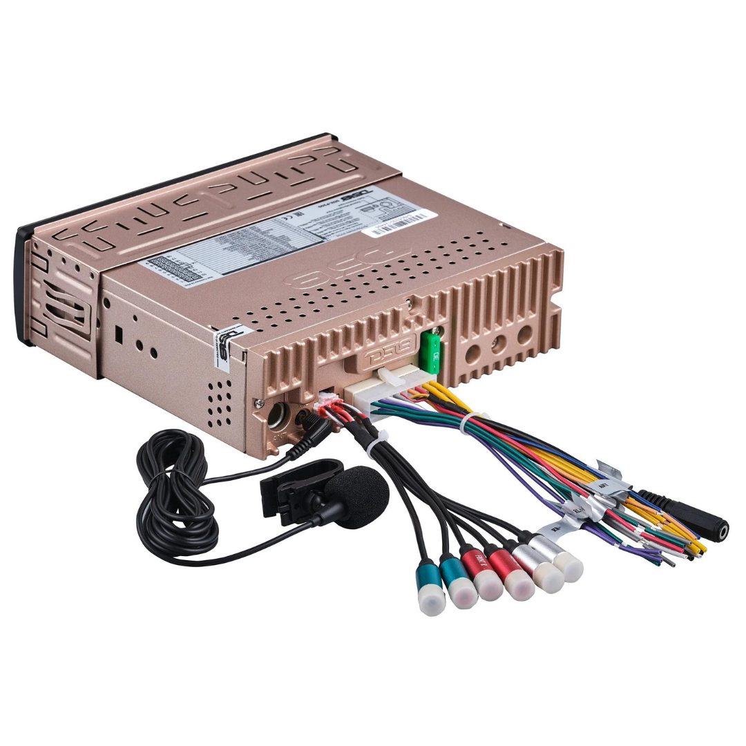 DS18 SDX-P200 Single Din High Power Digital Media Receiver with Built-in DSP, Bluetooth, Aux Input and USB - 4x 60 Watts Rms