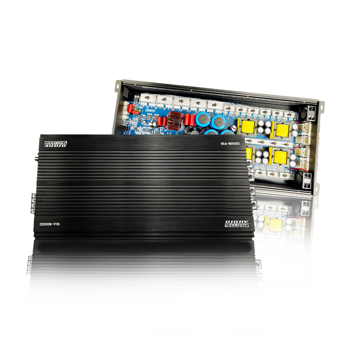 Sundown Audio SIA-8000D 1-Channel Class D Full-Range Amplifier - 1 x 8000 Watts Rms @ 1 or 2-ohm
