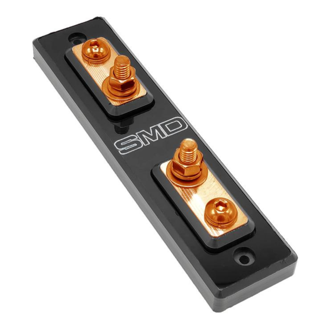 SMD Single XL2 ANL Fuse Block with 100% Oxygen-free Copper Hardware and Clear Acrylic Cover - Made In the USA