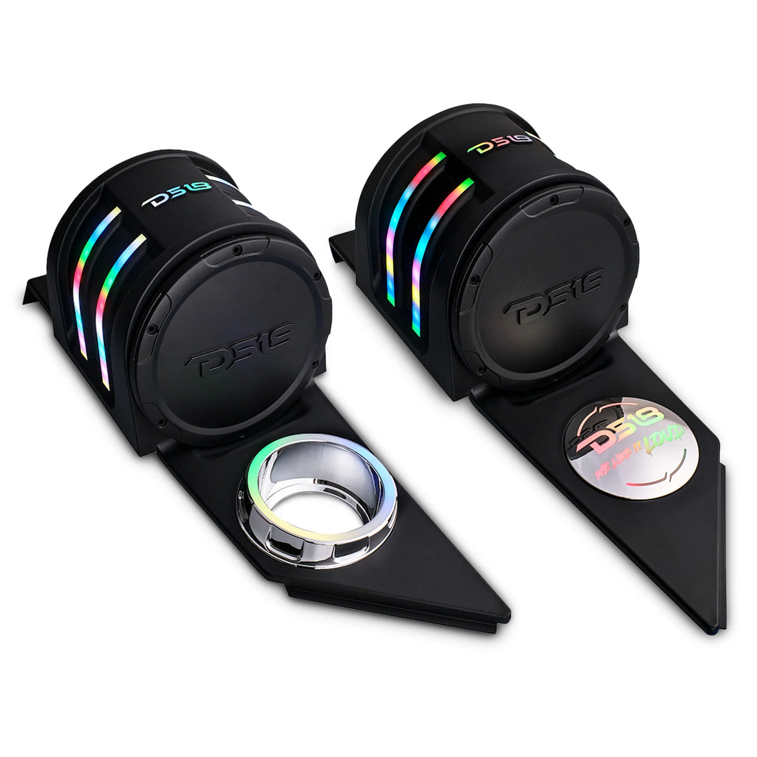DS18 Headrest Pods with Dynamic LEDs - Fits 2015-up Polaris Slingshot