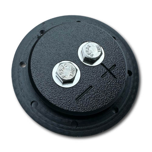 SMD 1-Channel Speaker Box Terminal Cup with Stainless Steel Hardware and Black Acrylic Bezel