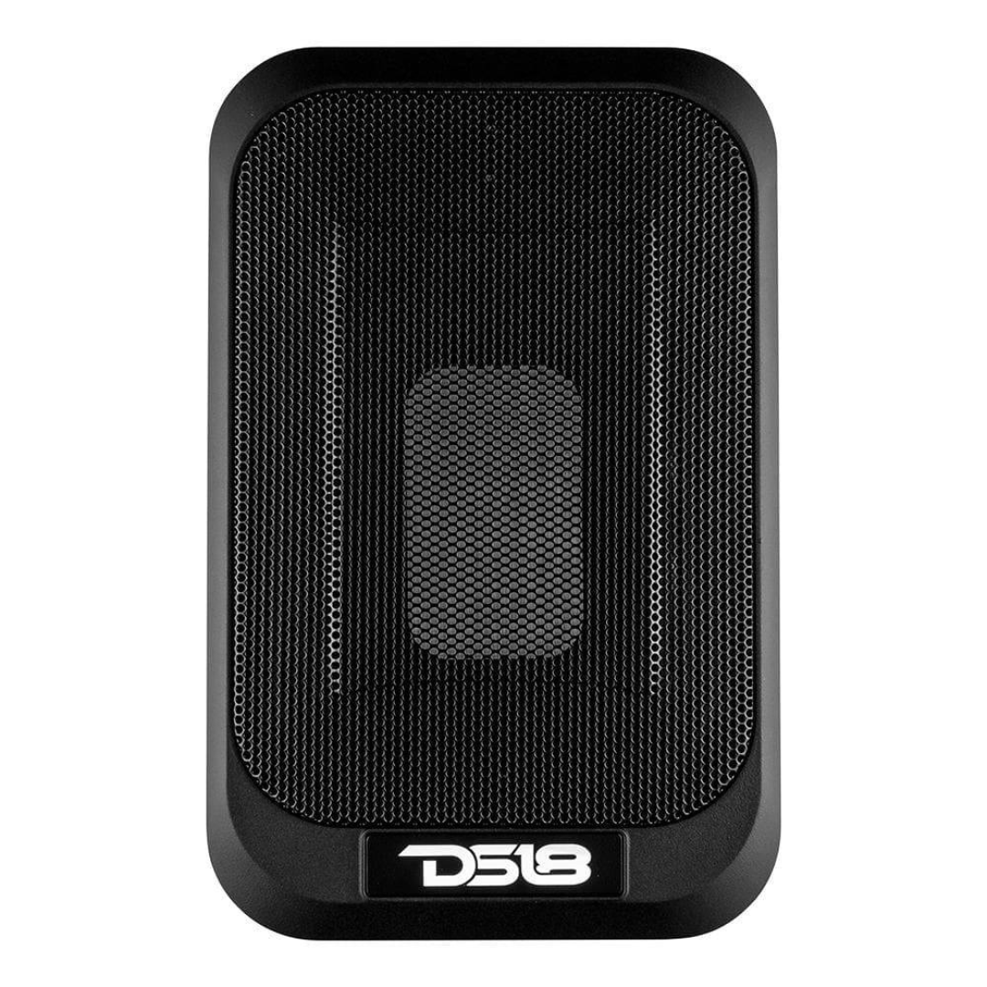 DS18 SQBASSx2 Amplified 7x9" UnderSeat Subwoofer Enclosure with a 4x6 Radiator - 230 Watts Rms 2-ohm