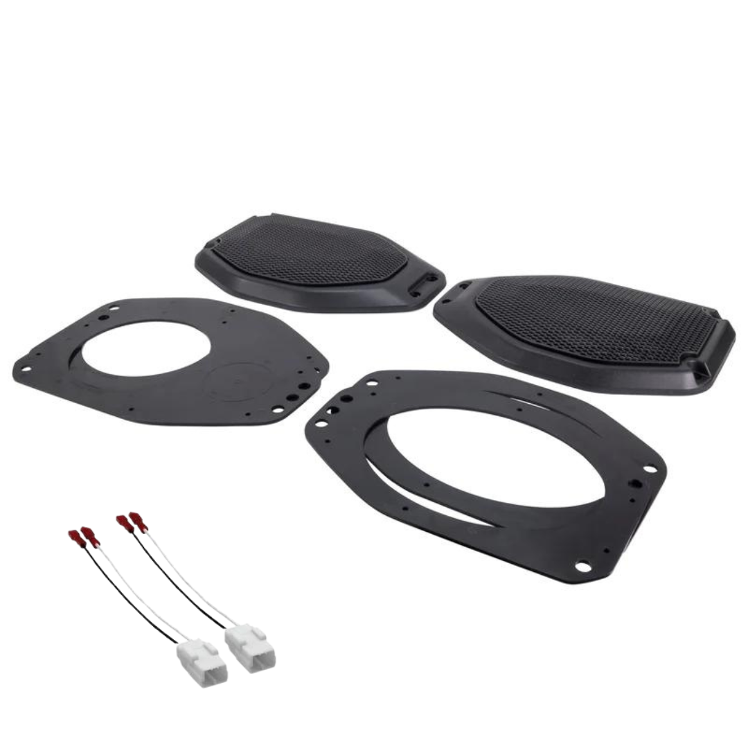 Jeep Wrangler JL, JLU y Gladiator JT 2018 en adelante - Kit de montaje de repuesto para altavoz de barra de sonido Stinger - Se adapta a 2 altavoces de 6,5" o 2x 6x9"