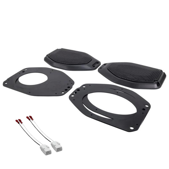 Jeep Wrangler JL, JLU y Gladiator JT 2018 en adelante - Kit de montaje de repuesto para altavoz de barra de sonido Stinger - Se adapta a 2 altavoces de 6,5" o 2x 6x9"