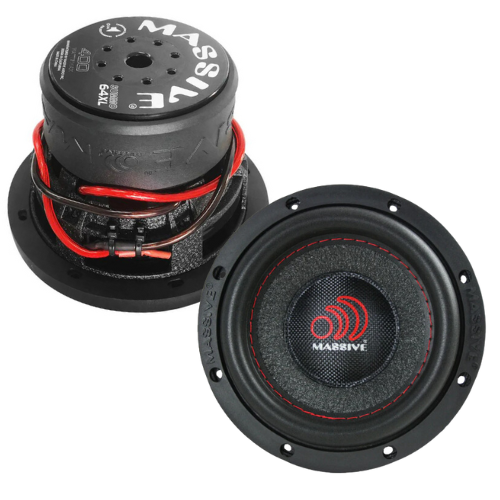 Massive Audio SUMMO64XL 6.5" Subwoofer with 1.5" Voice Coil - 150 Watts Rms 4-ohm DVC