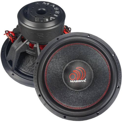 Massive Audio SUMMOXL154 15" Subwoofer with 3" Voice Coil - 1500 Watts Rms 4-ohm DVC