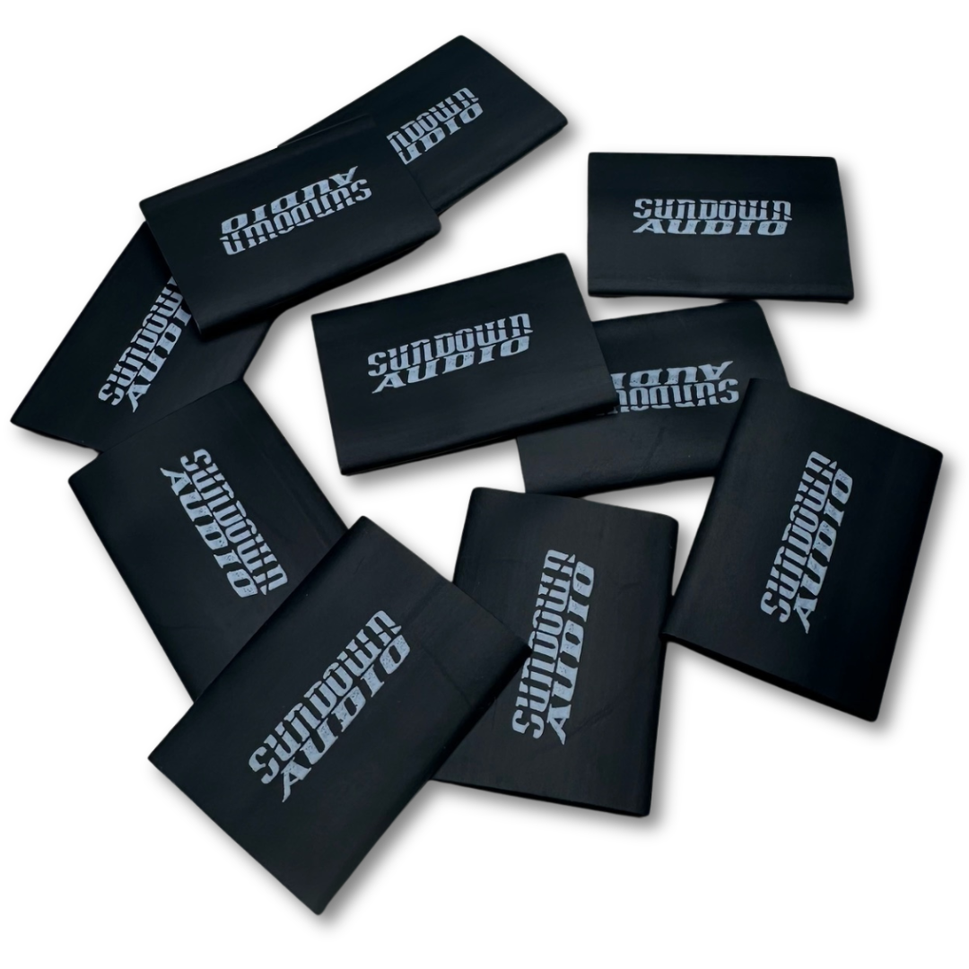 1/0 Gauge Sundown Audio Black Protective Heat Shrink Tubing - 10 Pieces