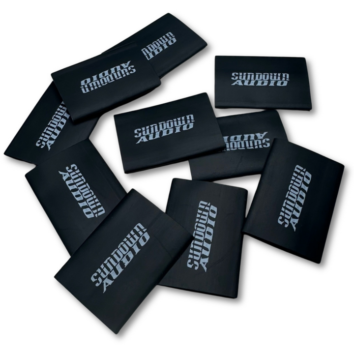 1/0 Gauge Sundown Audio Black Protective Heat Shrink Tubing - 10 Pieces
