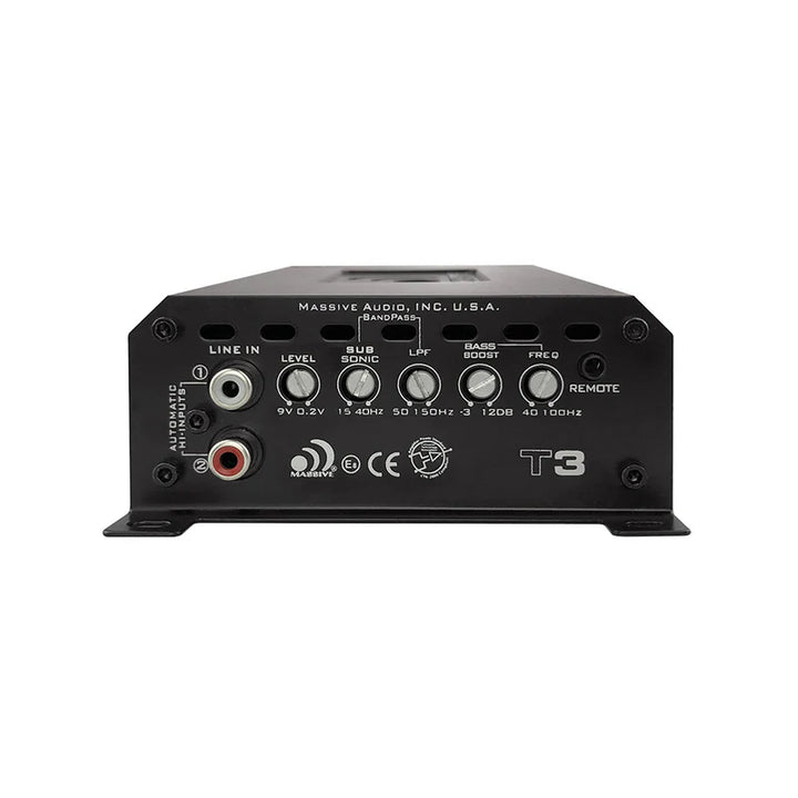 Massive Audio T3 Monoblock Marine Amplifier - 1400 Watts Rms @ 1-ohm