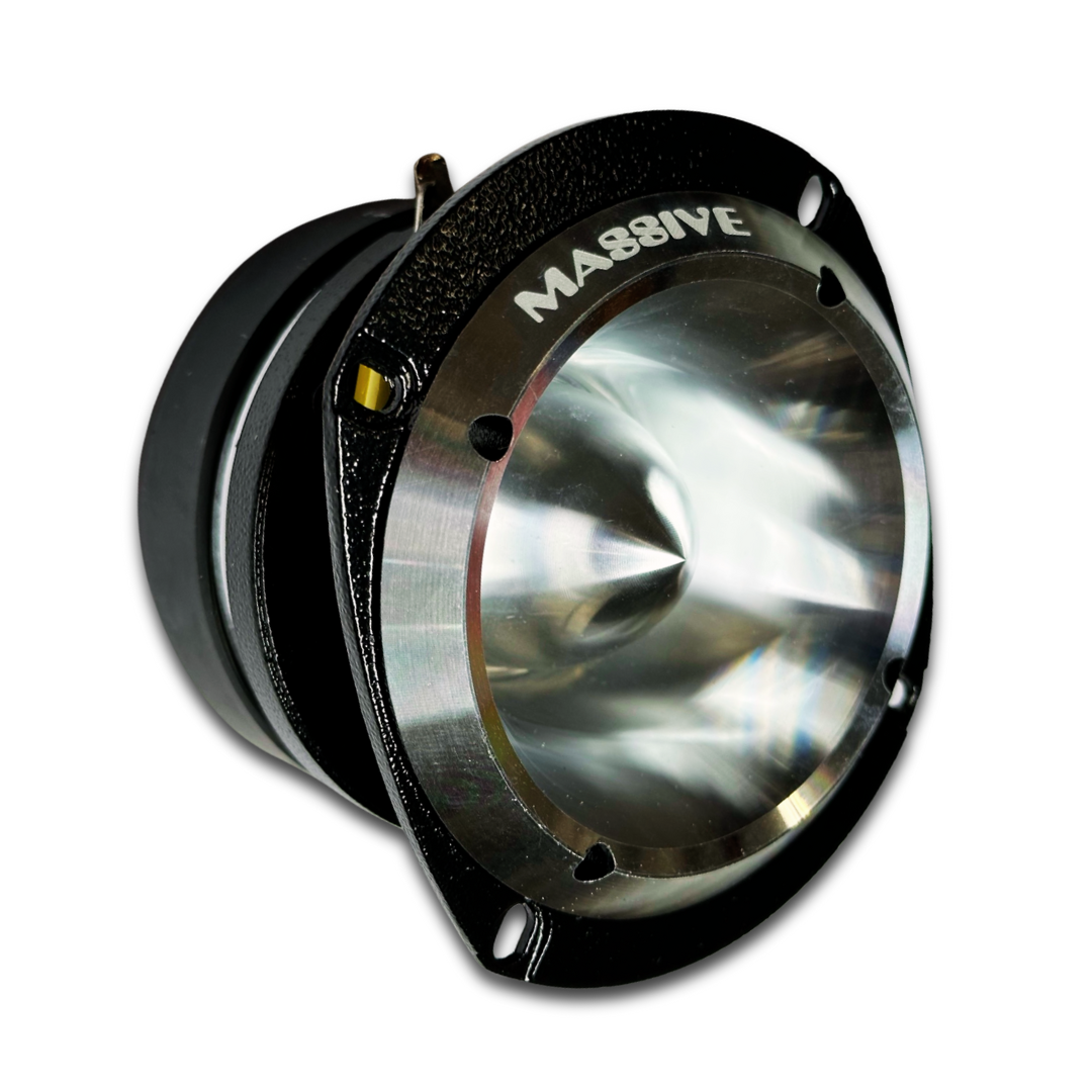 Massive Audio T50 4.5" Compression Bullet Super Tweeter with 1.75" Aluminum Voice Coil - 120 Watts Rms 8-ohm